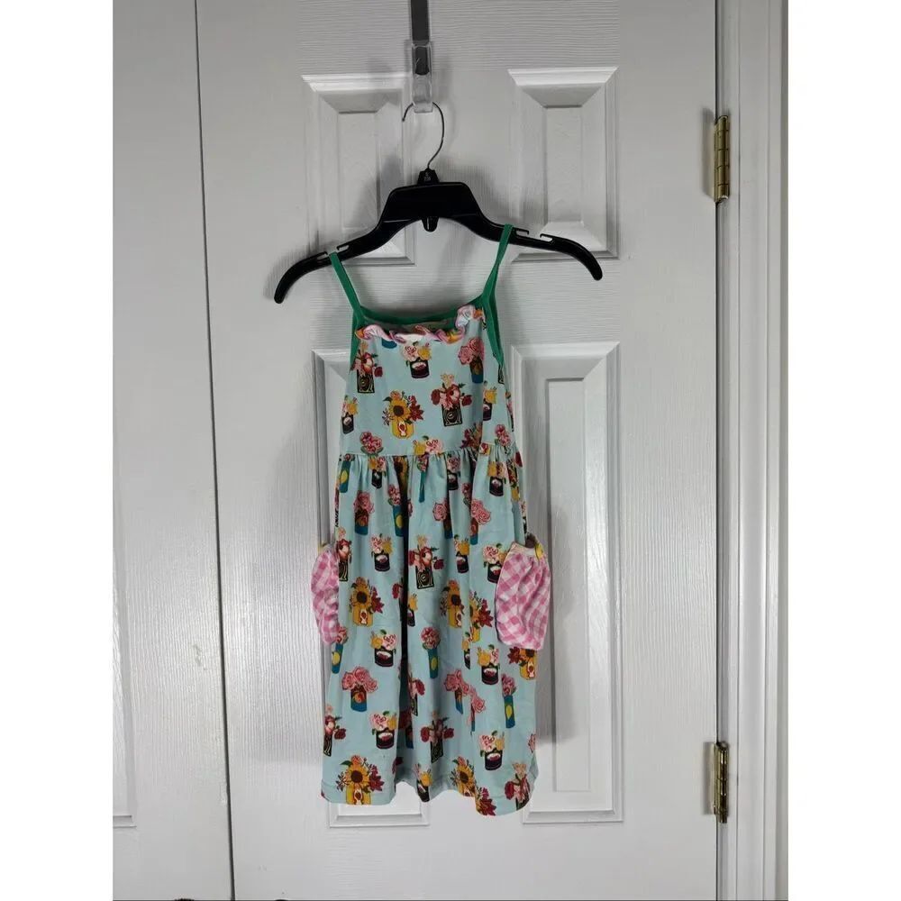 Matilda Jane Girls Brilliant Daydream Pocketful of Flowers Dress Size 6